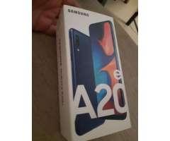 Samsung A20 con Caja Y Todo Color Azul