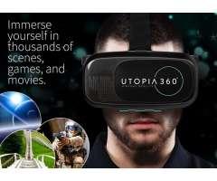Lentes de Realidad Virtual 360ª para celulares incluye control bluetooth